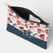 Schattige aangepast aardbeienpatroon etui (Open)