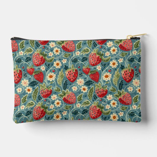 Schattige aangepast aardbeienpatroon etui (Achterkant)