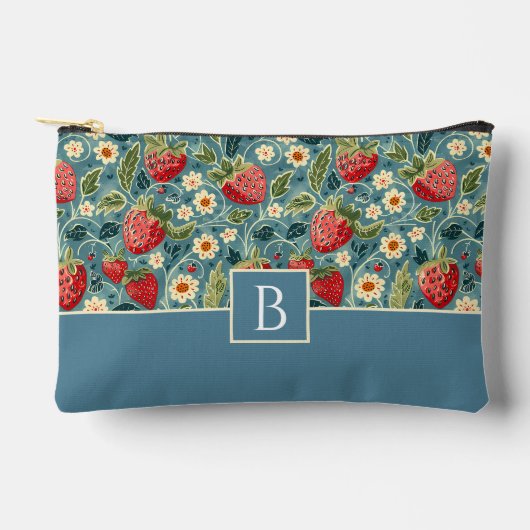 Schattige aangepast aardbeienpatroon etui (Voorkant)