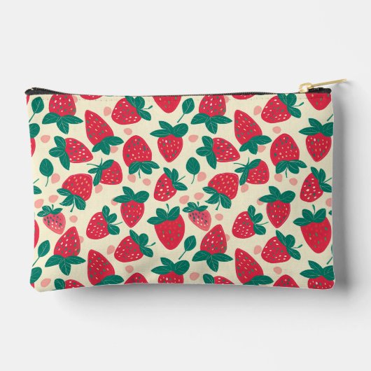 Schattige aangepast aardbeienpatroon etui (Achterkant)