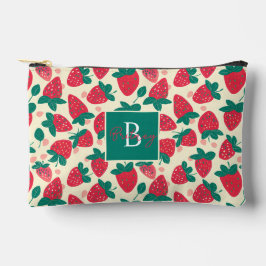 Schattige aangepast aardbeienpatroon etui