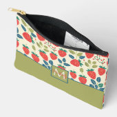 Schattige aangepast aardbeienpatroon etui (Open)