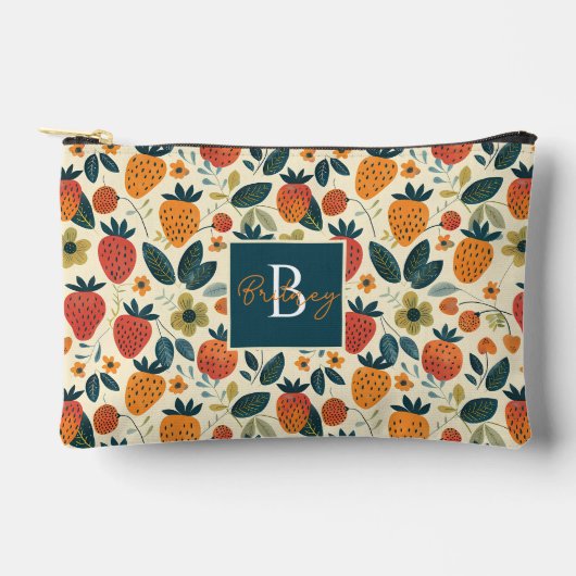 Schattige aangepast aardbeienpatroon etui (Voorkant)