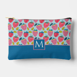 Schattige aangepast aardbeienpatroon etui