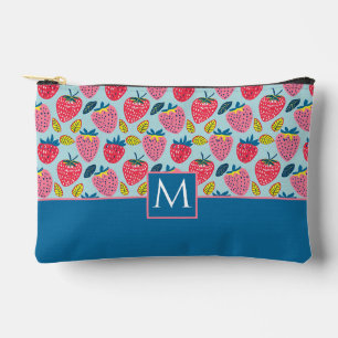 Schattige aangepast aardbeienpatroon etui