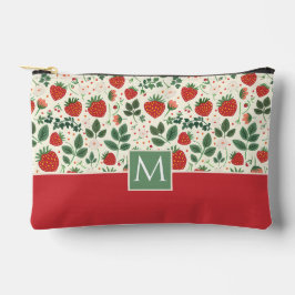 Schattige aangepast aardbeienpatroon etui