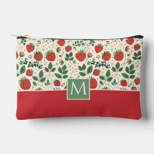 Schattige aangepast aardbeienpatroon etui (Voorkant)