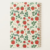 Schattige aangepast aardbeienpatroon planner (Achterkant)