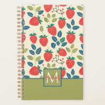 Schattige aangepast aardbeienpatroon