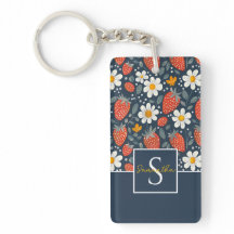 Schattige aangepast aardbeienpatroon