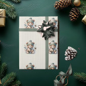 Schattige aangepast Beer Cadeaupapier