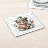 Schattige aangepast Football Kartonnen Onderzetters (Schuin)