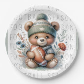 Schattige aangepast Football Papieren Bordje (Voorkant)