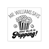 Schattige aangepast gepersonaliseerd lerarengesche rubberstempel (Afrduk)