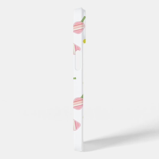 Schattige Aangepast Monogram Pickleball Pattern Case-Mate iPhone Case (Achterkant / Rechts)