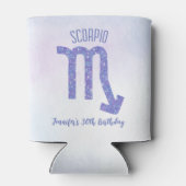 Schattige Aangepast Schorpioen Teken Gepersonalise Blikjeskoeler (Achterkant)