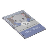 Schattige Aangepast Teddy Bear Baby Logboek Notitieboek (Rechterzijde)