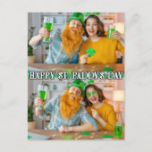 Schattige Aangepaste 2-foto's Feestelijke St Paddy Briefkaart (Voorkant)