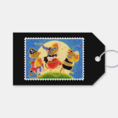 Schattige Aangepaste Candy Corn Muizen Halloween Cadeaulabel (Voorkant (Horizontaal))