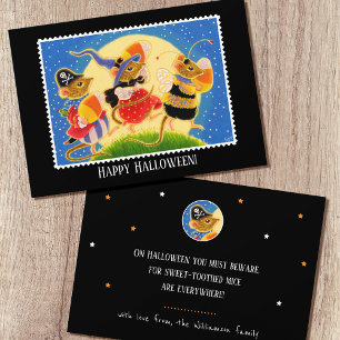 Schattige Aangepaste Candy Corn Muizen Halloween P Kaart