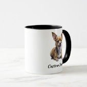 Schattige Aangepaste Chihuahua Hond Hondenliefhebb Mok (Voorkant rechts)