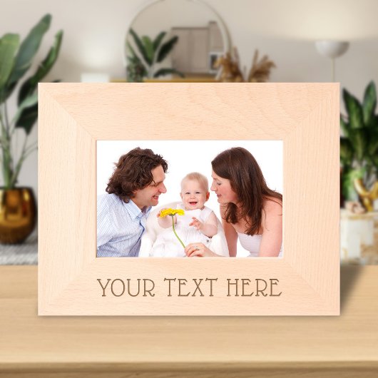 Schattige aangepaste foto & naam tekst gegraveerde lijstjes