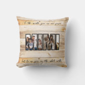 Schattige aangepaste gezelfotofamilie kussen (Voorkant)
