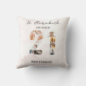 Schattige aangepaste gezinsfoto kussen (Achterkant)