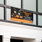 schattige aangepaste Halloween-feest fundraiser PT Spandoek (Buitenkant Gebouw)
