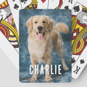 Schattige Aangepaste Huisdier Labrador Retriever D Pokerkaarten
