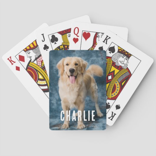 Schattige Aangepaste Huisdier Labrador Retriever D Pokerkaarten (Achterkant)