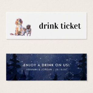Schattige Aangepaste Huisdier Trouwbar Drink Tic Mini Visitekaartjes
