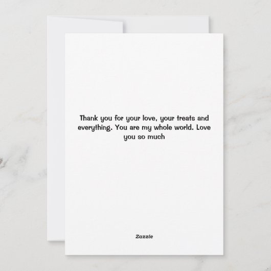 Schattige aangepaste kaart voor de beste hondenmoe (Achterkant)