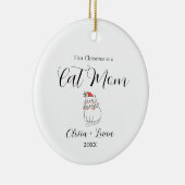 Schattige aangepaste kat Ornament (Rechts)