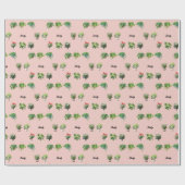 Schattige Aangepaste Naam Plantenliefhebber Cadeaupapier (Vlak)