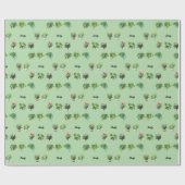 Schattige Aangepaste Naam Plantenliefhebber Cadeaupapier (Vlak)
