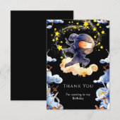 Schattige Aangepaste Ninja Verjaardag Bedankkaart (Voorkant / Achterkant)