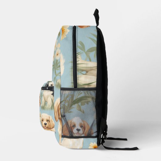 Schattige aangepaste puppy bedrukte rugzak (Rechts)