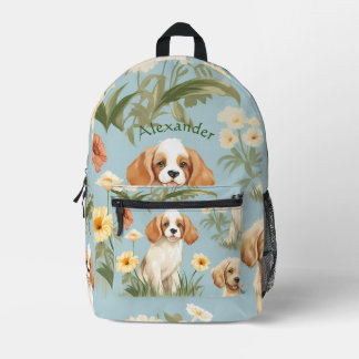 Schattige aangepaste puppy bedrukte rugzak