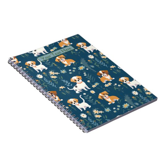 Schattige aangepaste puppy notitieboek (Rechterzijde)