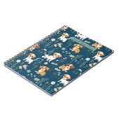 Schattige aangepaste puppy notitieboek (Linkerzijde)