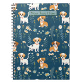 Schattige aangepaste puppy notitieboek (Voorkant)