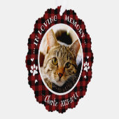 Schattige aangepaste Rustige Cat Pet-foto Ornament Kaart (Rechts)