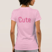 Schattige Aangepaste Tekst Vrouwen Meisje Bella Ca T-shirt (Achterkant)