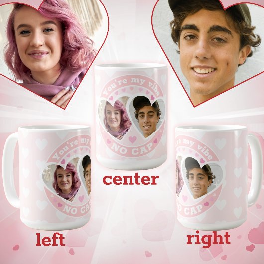 Schattige Aangepaste Valentijnsfoto Koffiemok