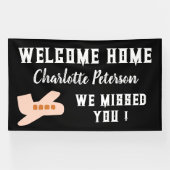 Schattige Aangepaste Welkom Thuis Spandoek (Horizontaal)