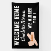 Schattige Aangepaste Welkom Thuis Spandoek (Verticaal)