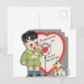 Schattige aankondigen liefde Valentijn  Feestdagenkaart (Voorkant / Achterkant)