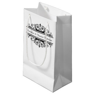 Schattige aanpasbaar zwart lijst klein cadeauzakje