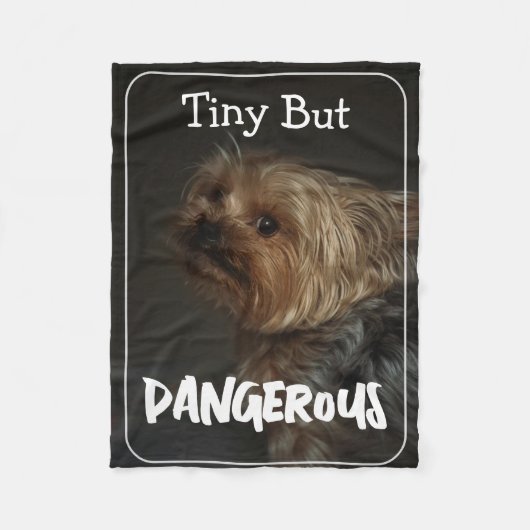 Schattige Aanpasbare Gepersonaliseerde Terrier Hon Fleece Deken (Voorkant)